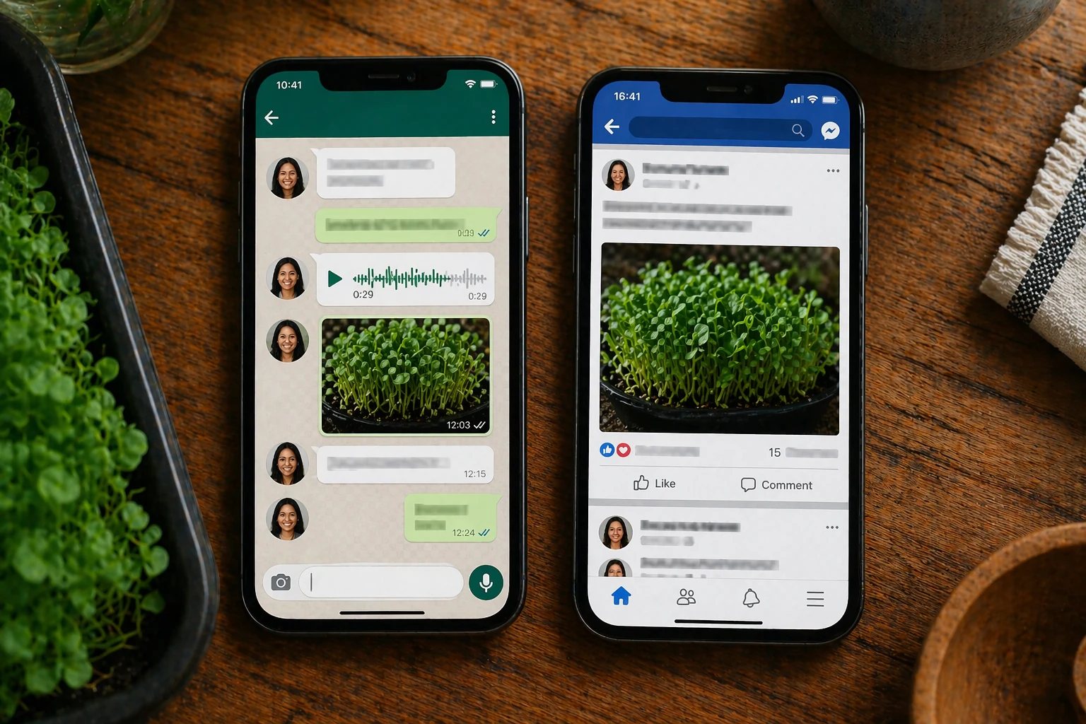 Grupo exclusivo de alunas no WhatsApp e Facebook